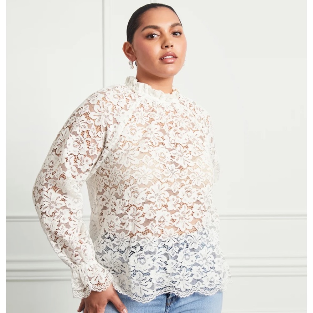 NWOT Millie Top - Long Sleeve Lace Top